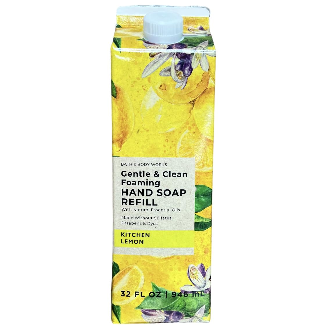 Bath & Body Works Kitchen Lemon bottle pouring with refreshing citrus aroma.