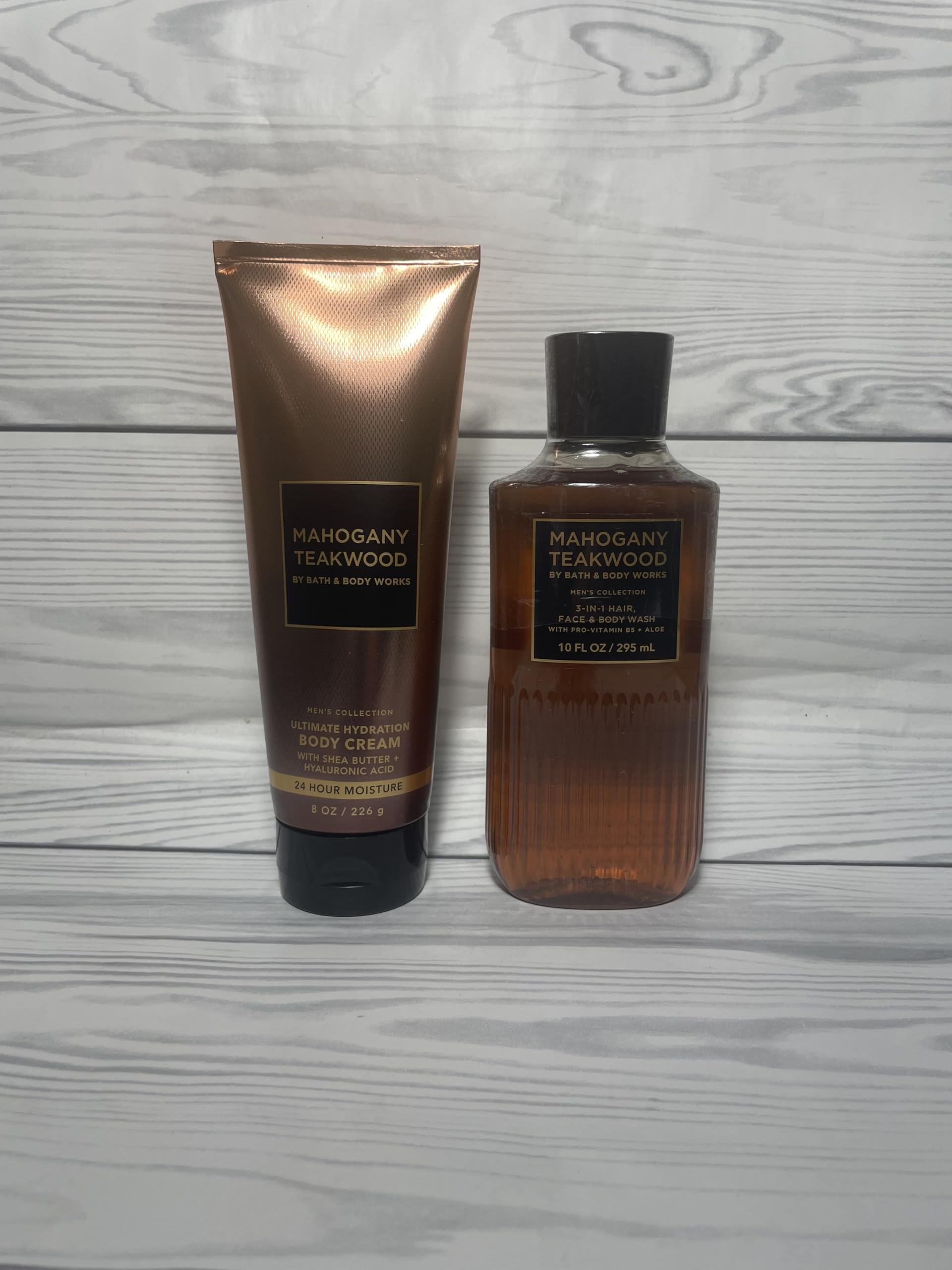 Packaging varies across Mahogany Teakwood set designs.