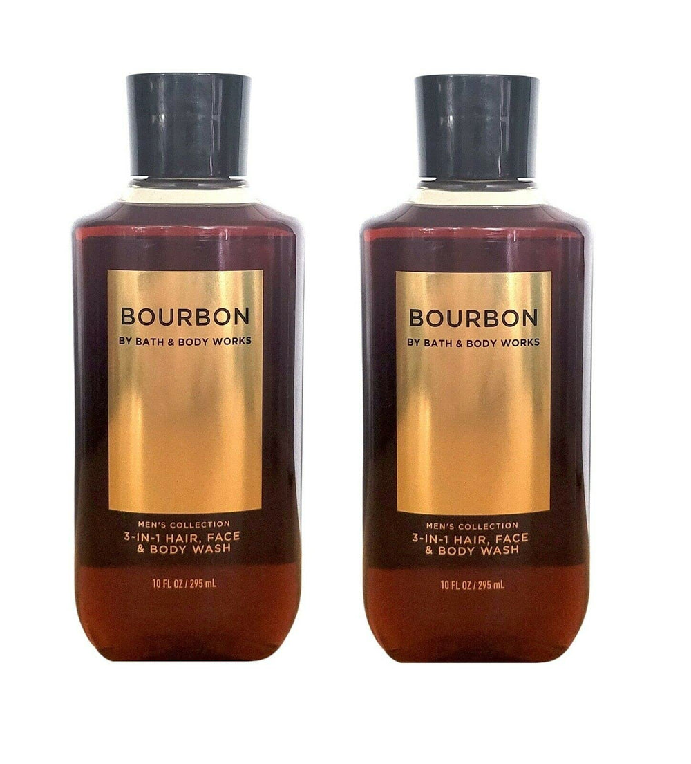 Bath and Body Works Men Bourbon 3-in-1 bottle for daily cleansing of hair, face, and body
