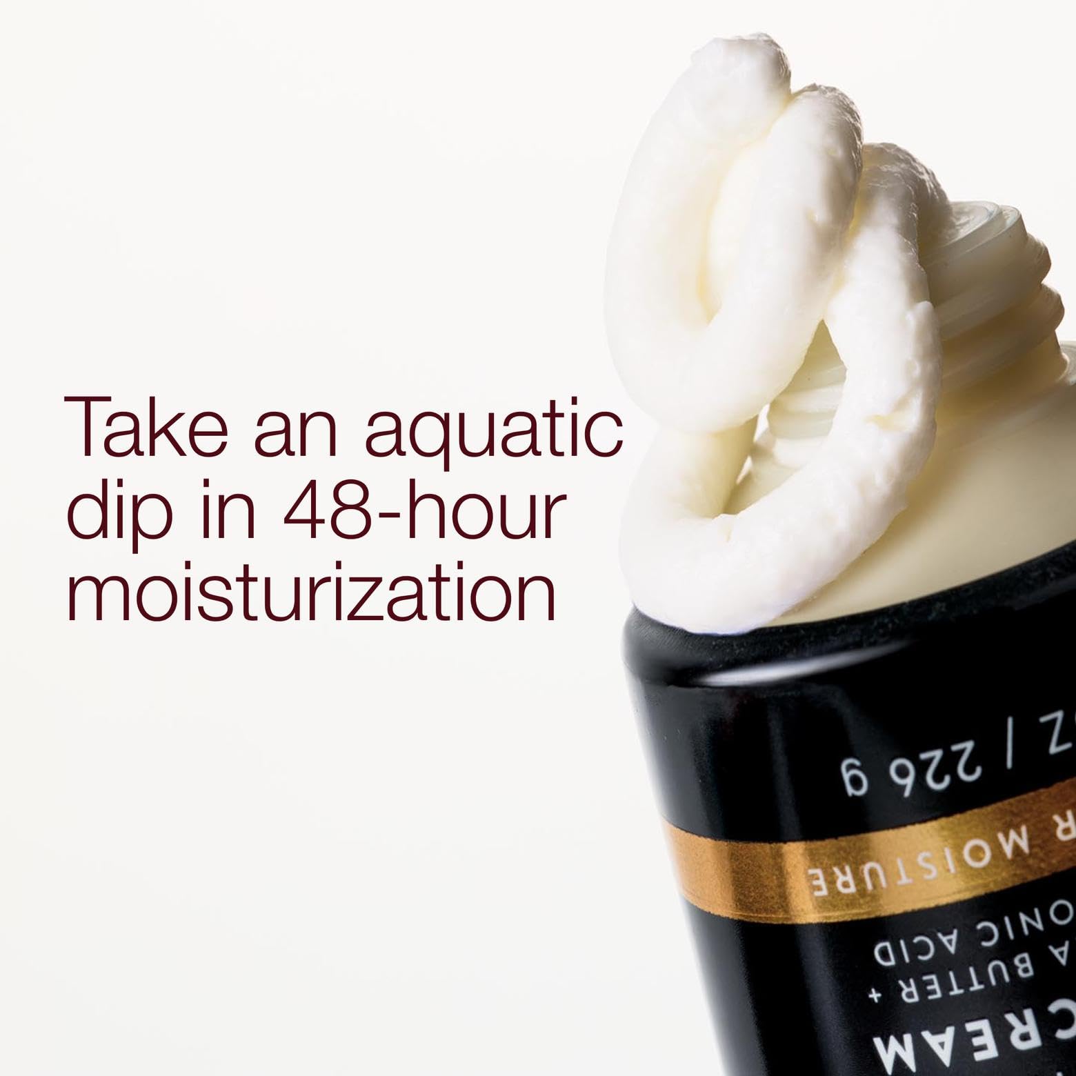 Bath & Body Works Men’s Ocean Scent Body Cream texture close-up showing quick absorption