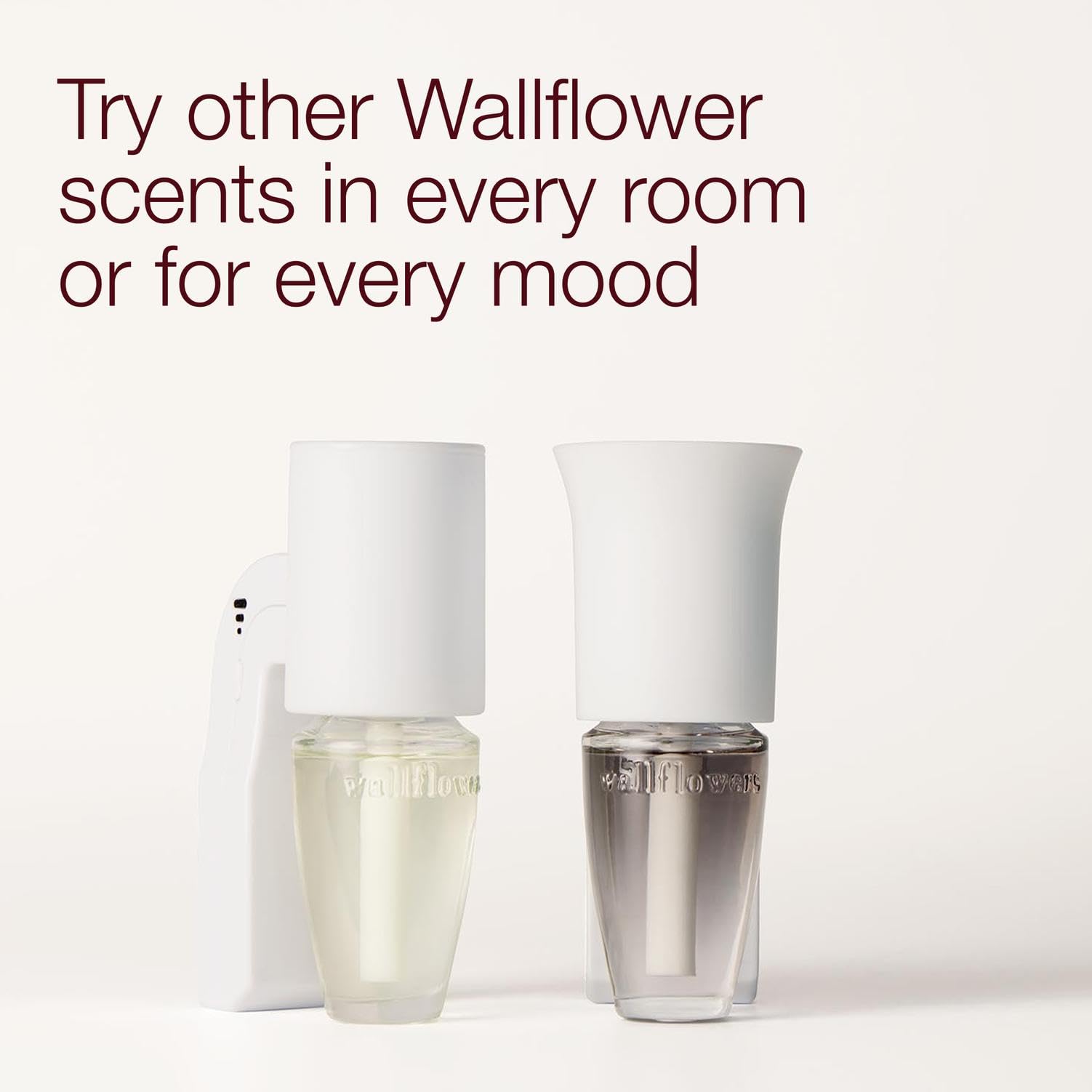 Bath & Body Works Wallflowers plug in bathroom use—fresh scent in small spaces.
