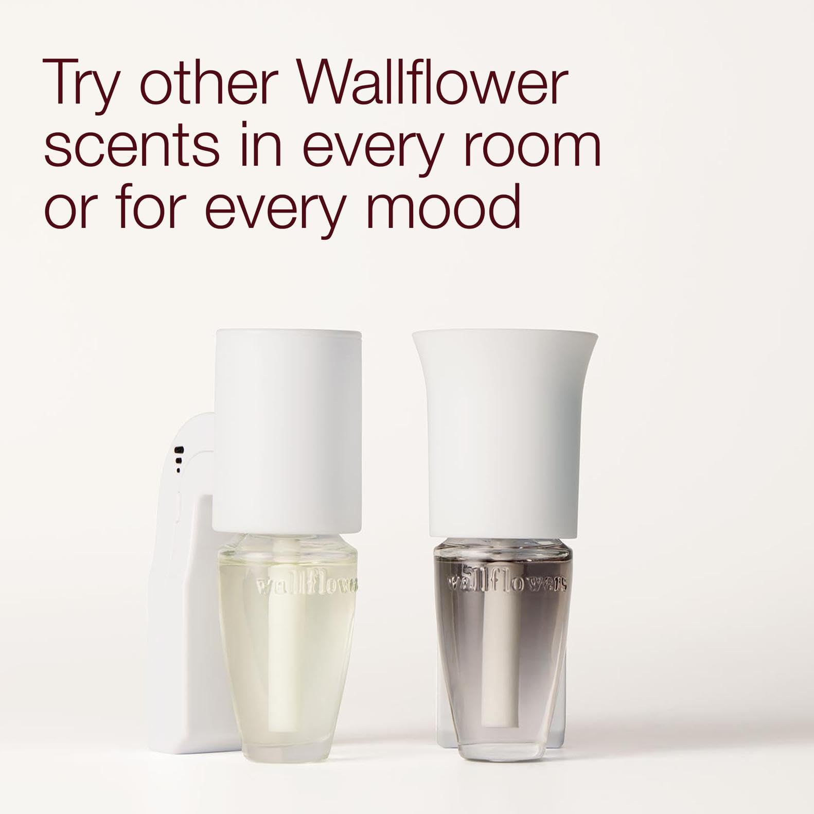 Bath & Body Works Wallflowers plug in a bedroom setup for calm ambiance