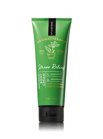 Bath and Body Works aromatherapy stress relief bundle with soothing wash and cream