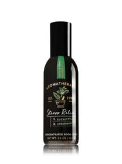 Bath & Body Works Aromatherapy Stress Relief eucalyptus spearmint room spray bottle for a calming space