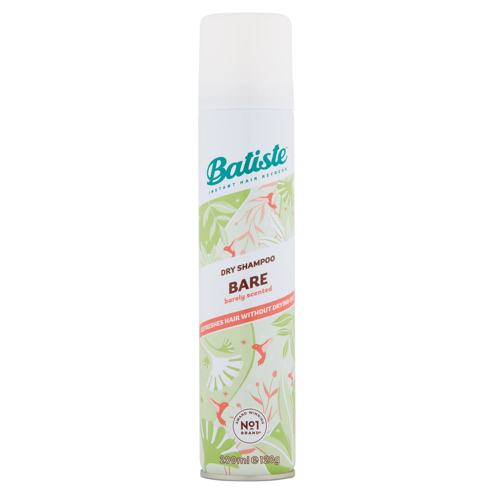 Batiste Bare Dry Shampoo six-pack packaging for home or travel.