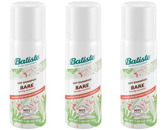 Batiste Bare travel bottle close-up demonstrates a light refresh between washes.