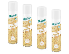 Batiste Brilliant Blonde dry shampoo pack of four revitalizes blond hair between washes