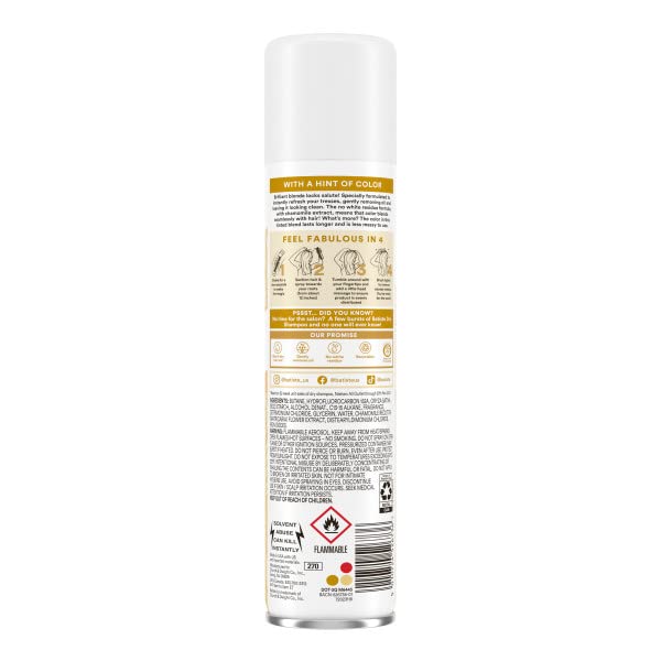 Batiste Brilliant Blonde provides a quick refresh without water between washes