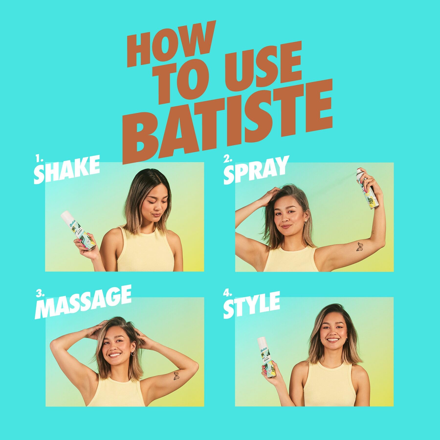 Batiste Dark Dry Shampoo adds texture and subtle lift