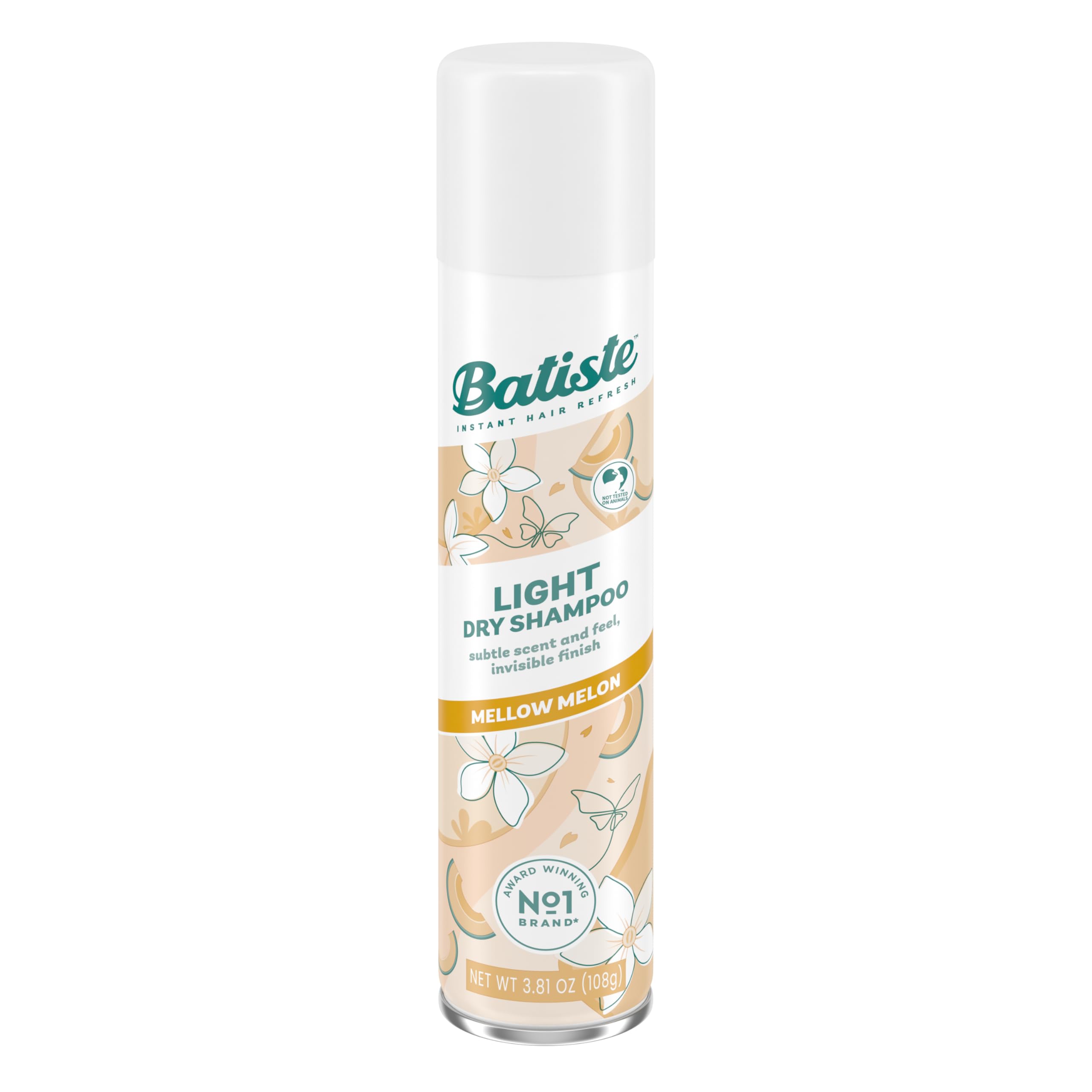 Batiste Light Dry Shampoo Mellow Melon can delivering instant freshness with an invisible finish.