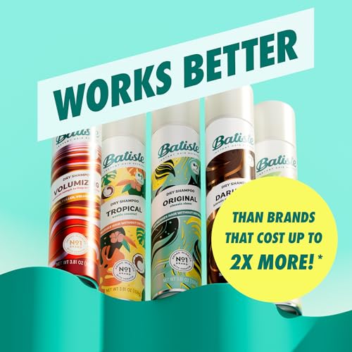 Batiste Original Dry Shampoo applies easily and brushes through.