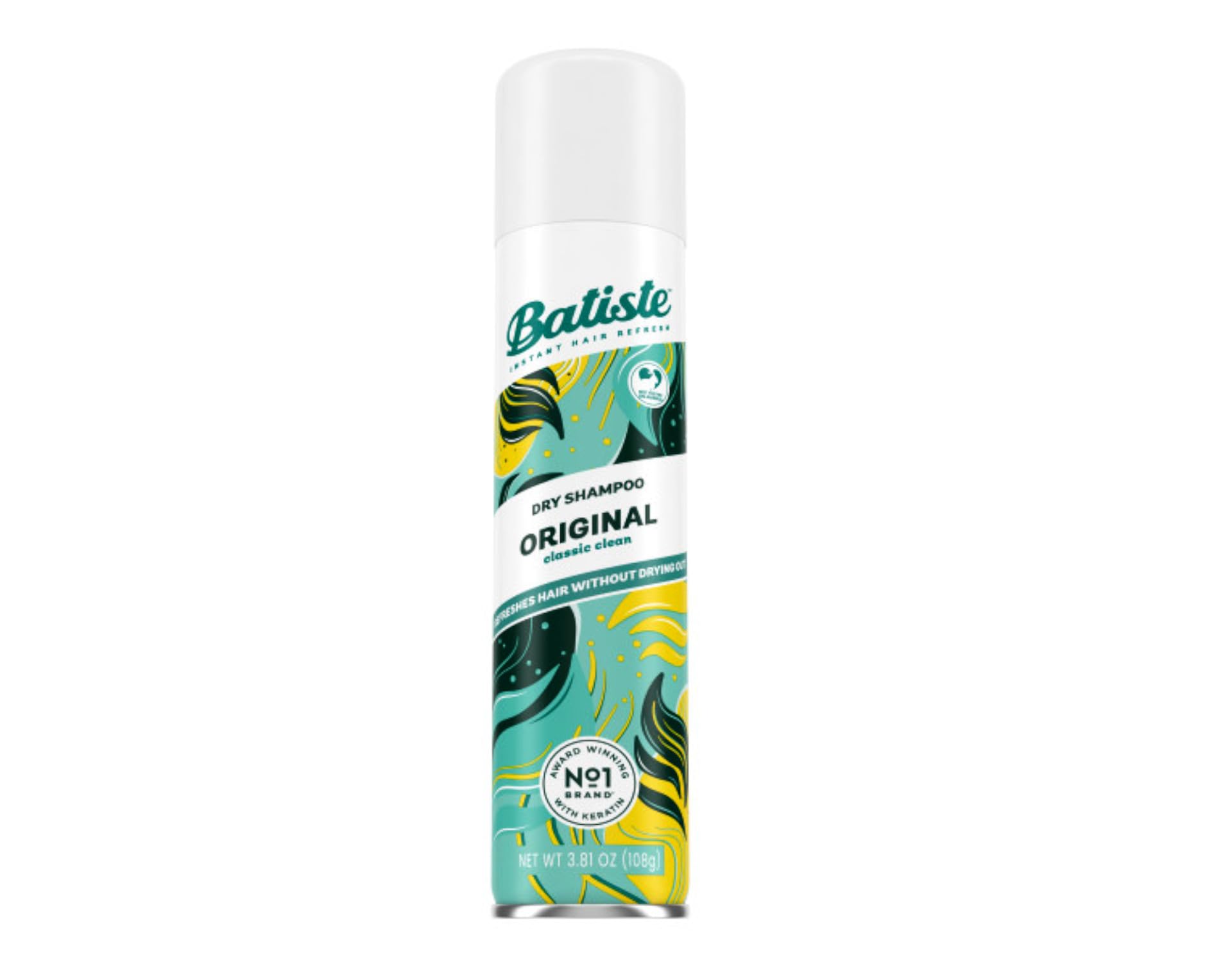 Batiste Original spray application demonstrates easy root refresh and volume boost