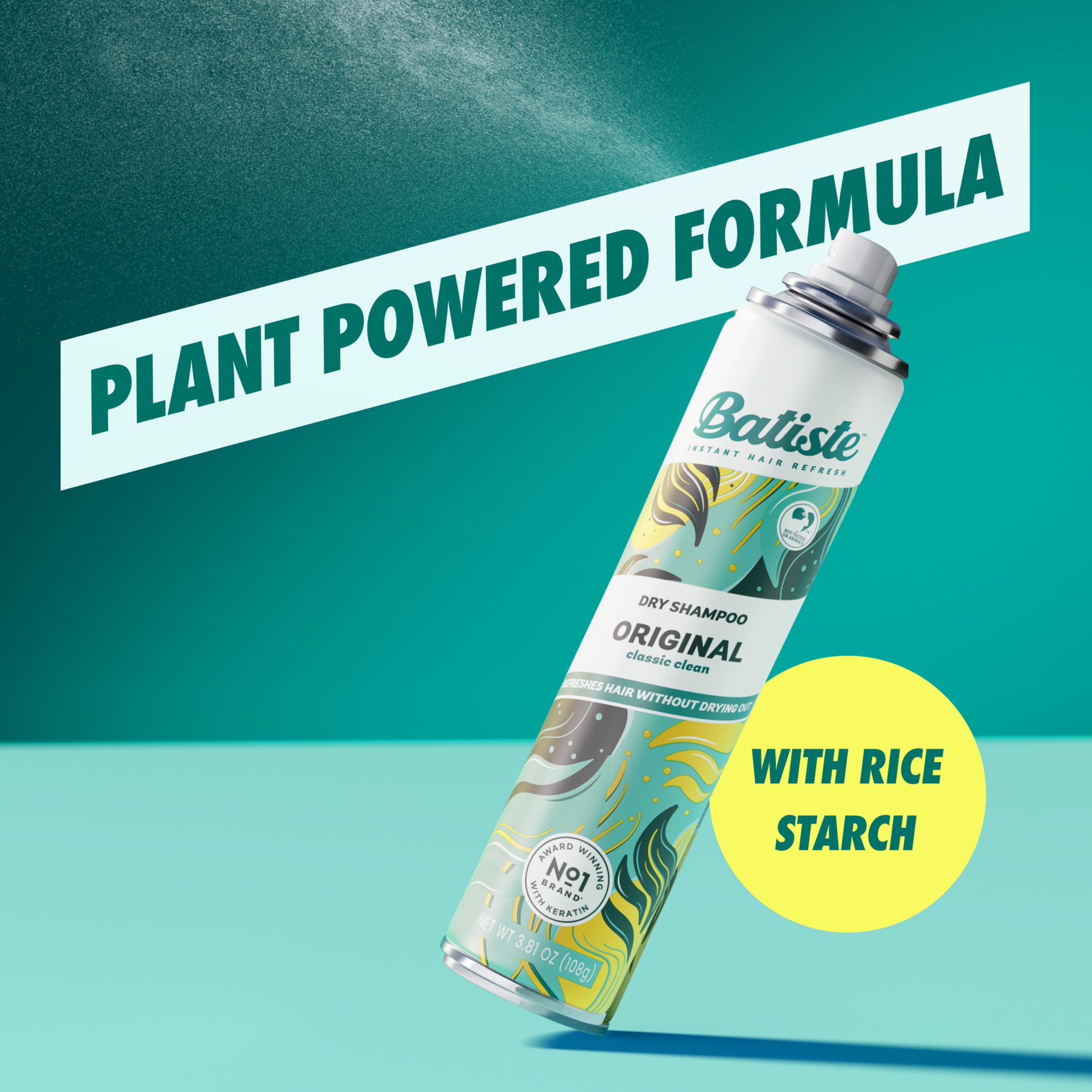 Batiste Original Dry Shampoo safe for all hair types.