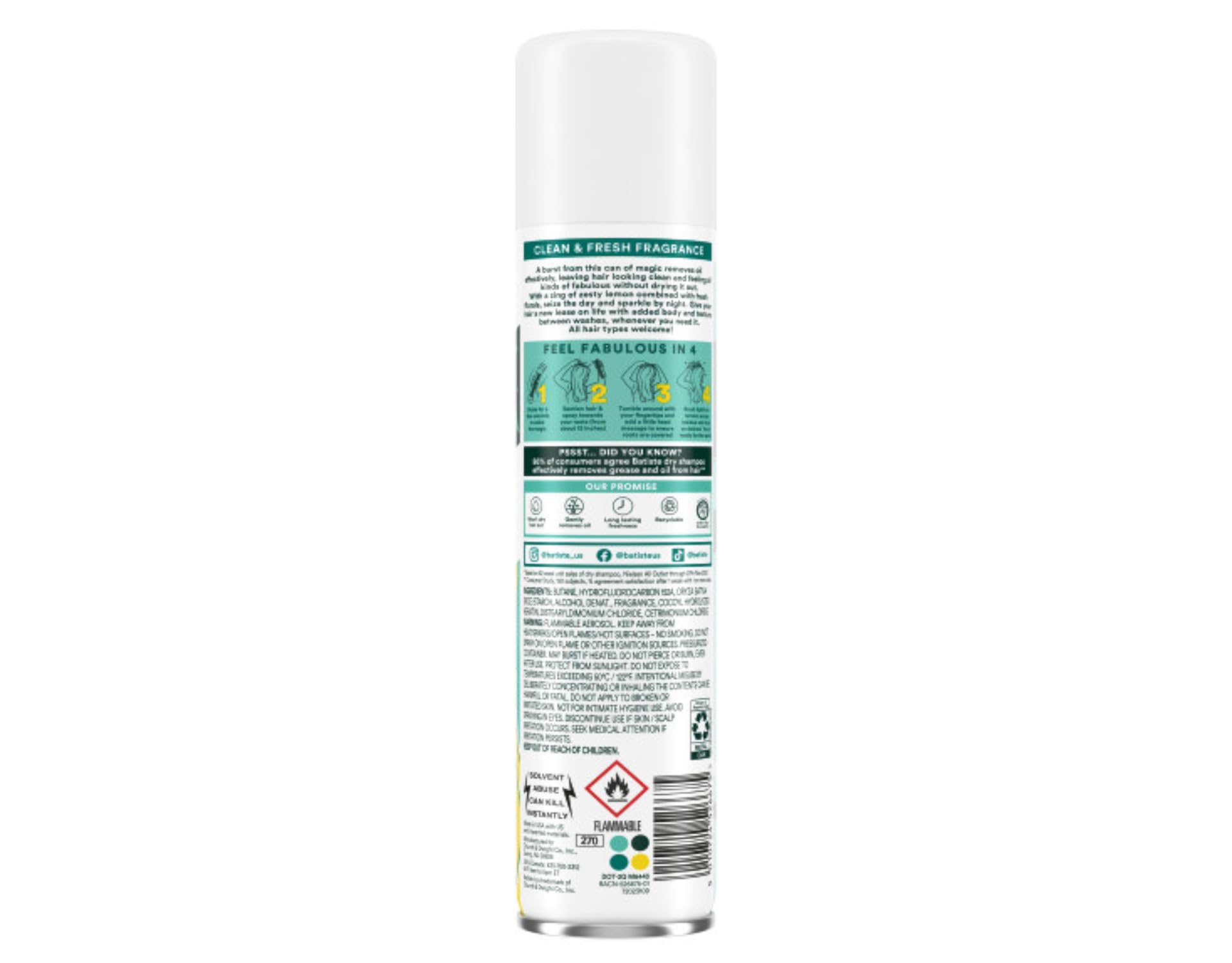 Batiste Original texture and volume focus suggests hair revitalization between washes