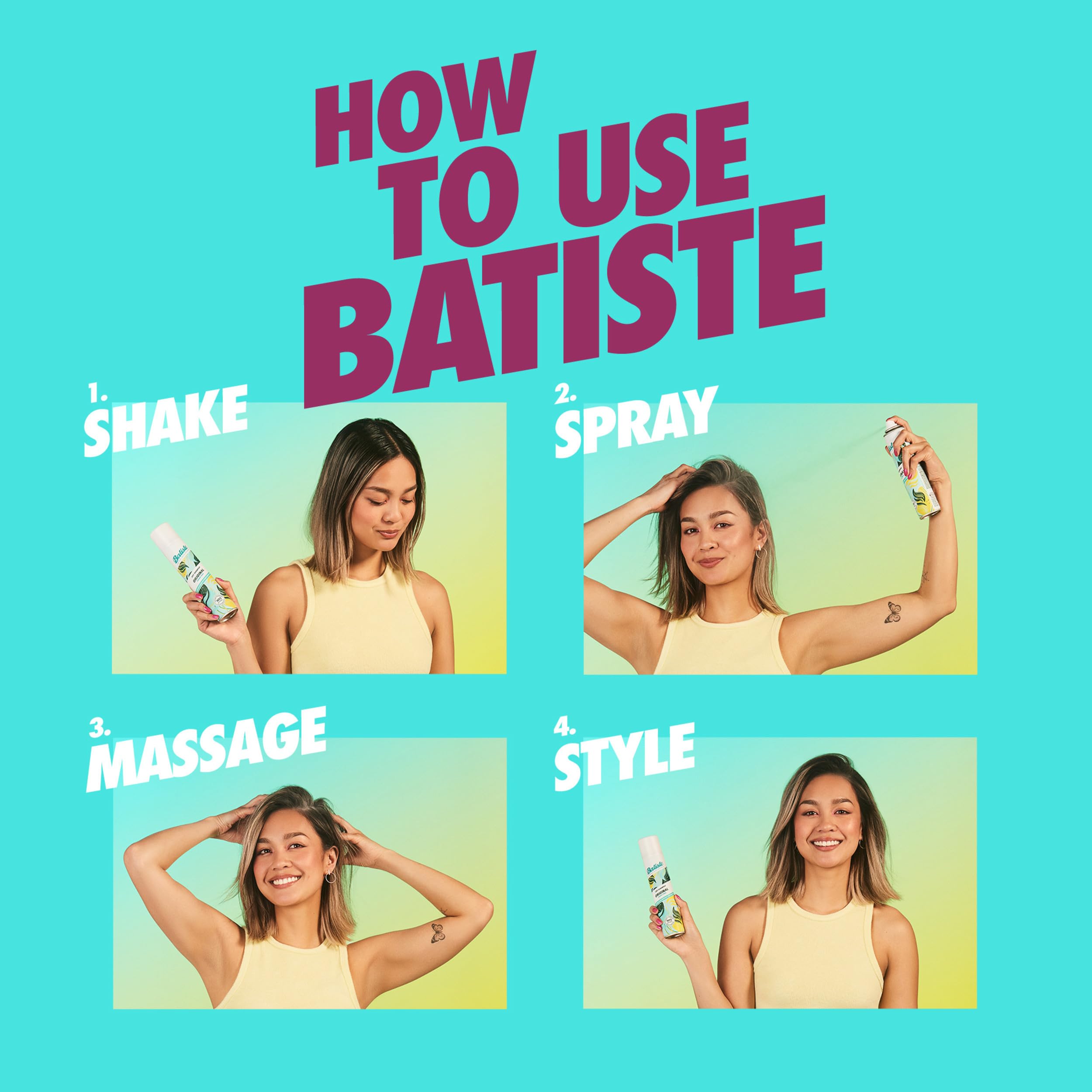 Batiste Rose Gold fragrance notes emphasize bergamot, rose, jasmine and freesia.