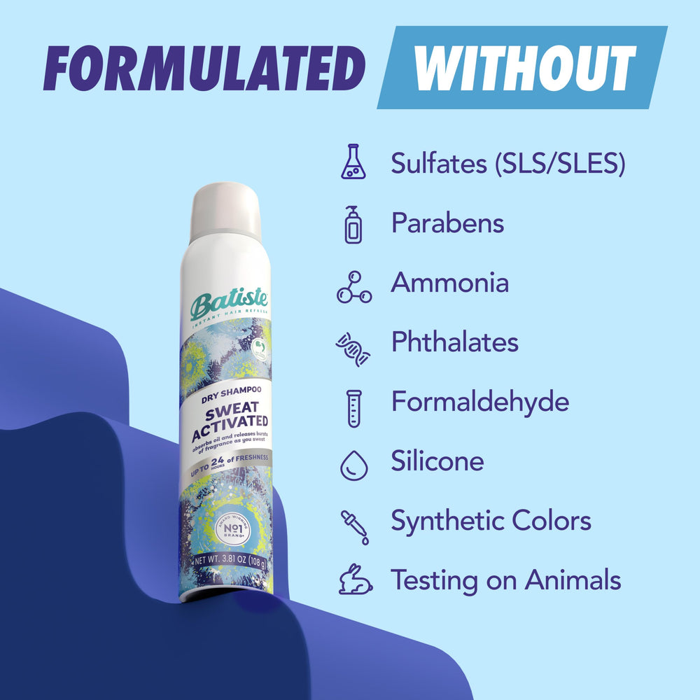 Batiste product on roots delivering refreshing after workout look