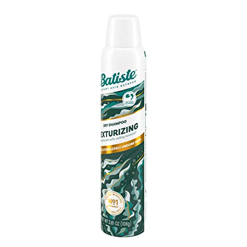 Batiste Texturizing Dry Shampoo leaves a fresh scent for renewed confidence.