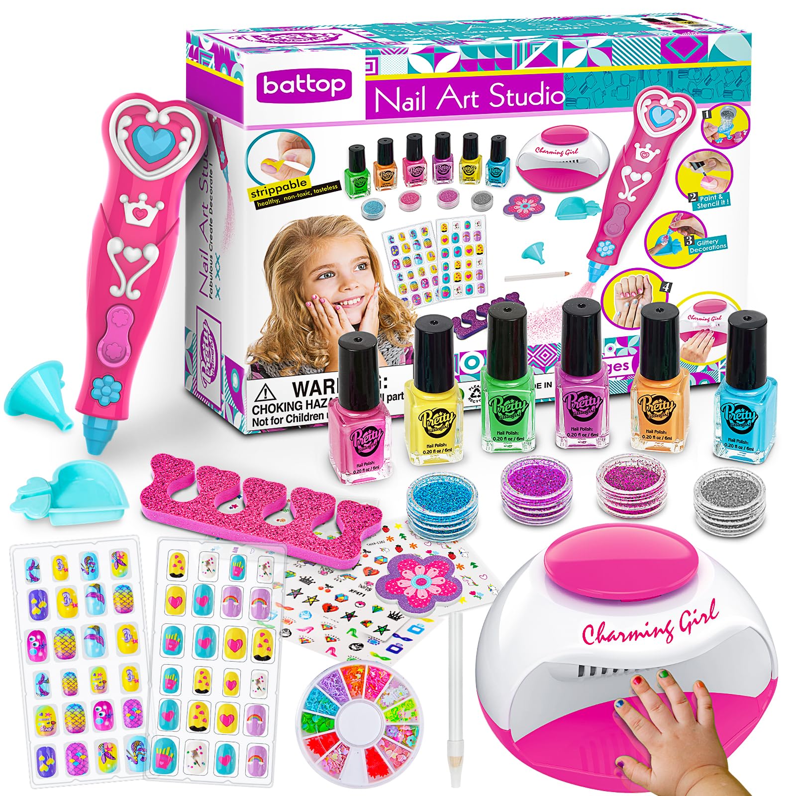 BATTOP designer-nail-stickers offer quick chic accents.