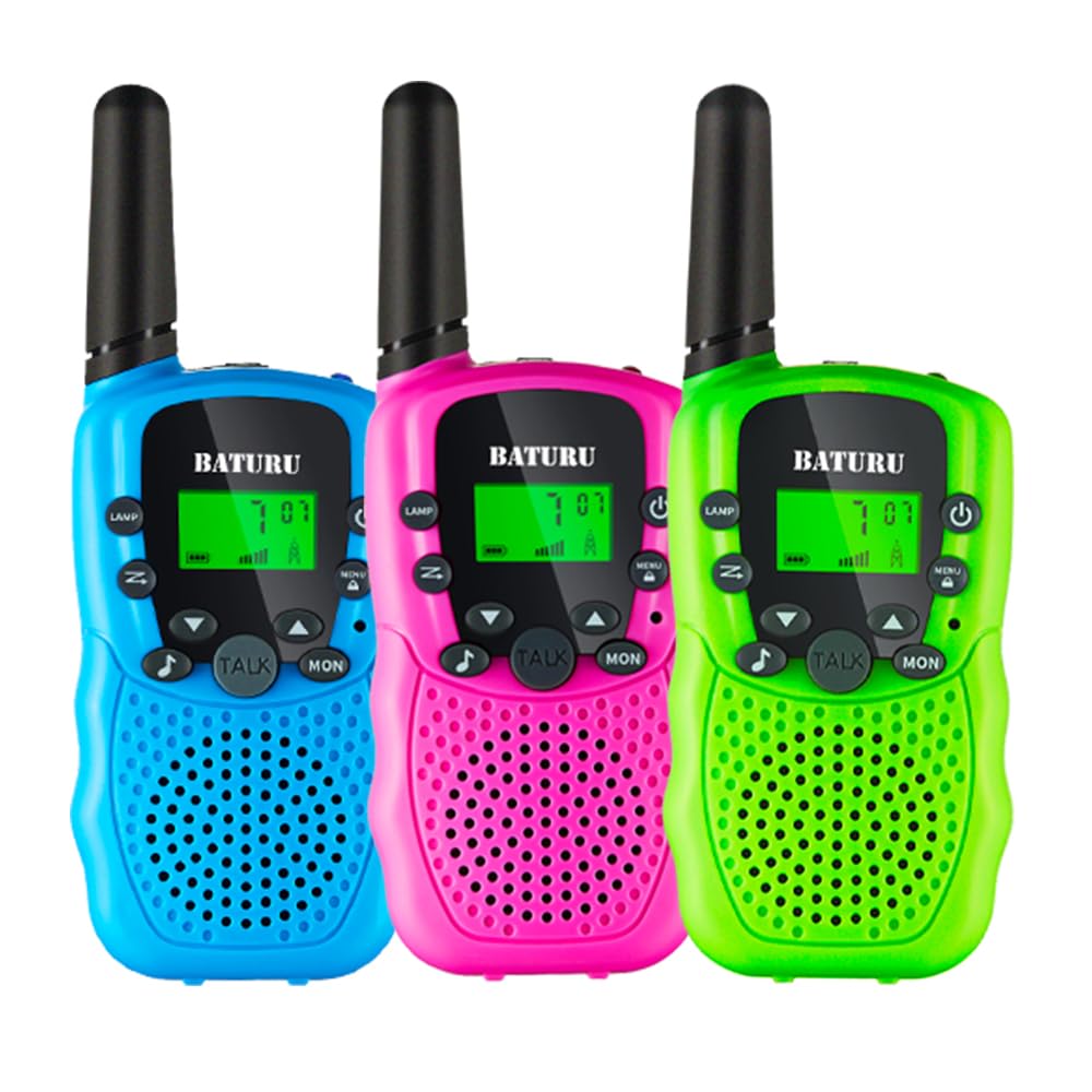 BATURU kids walkie-talkie with 3-mile range for dependable outdoor chats