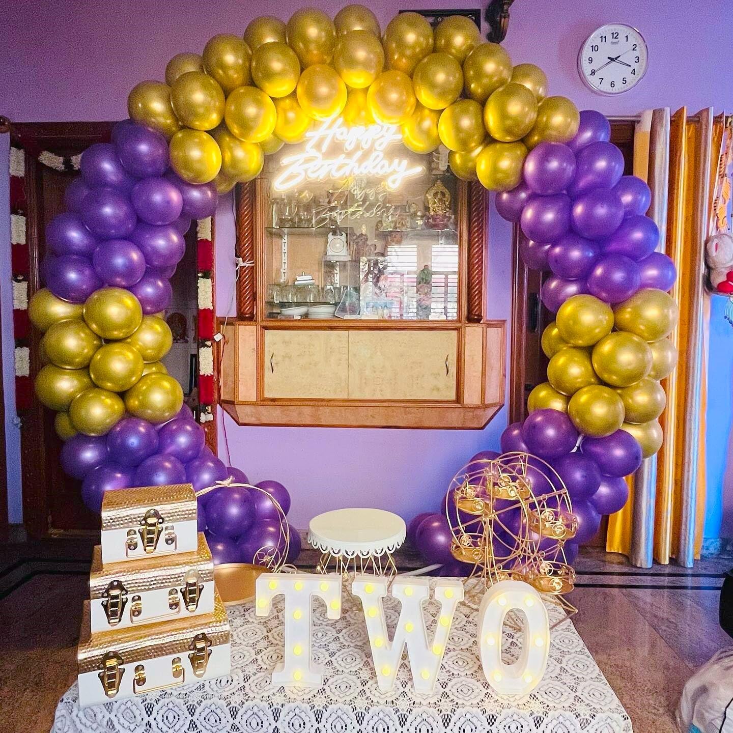 BAUANOOY party-decor setup ideal for weddings graduations and birthdays