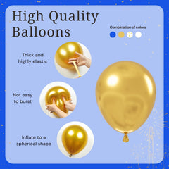 BAUANOOY white 12inch balloon ideal for classic arches and neutral palettes