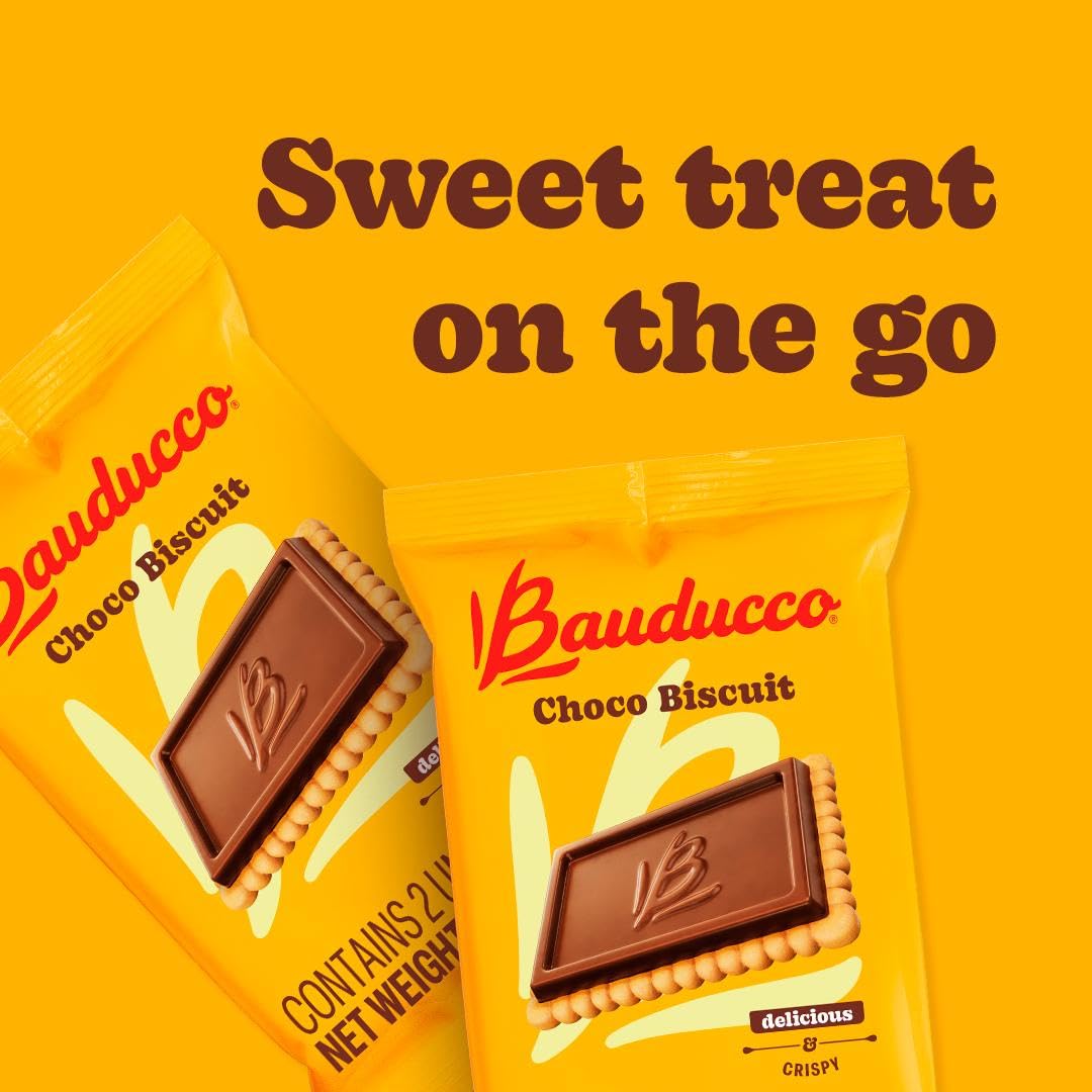 Bauducco Choco Biscuit Cookies on a desk for an office snack.