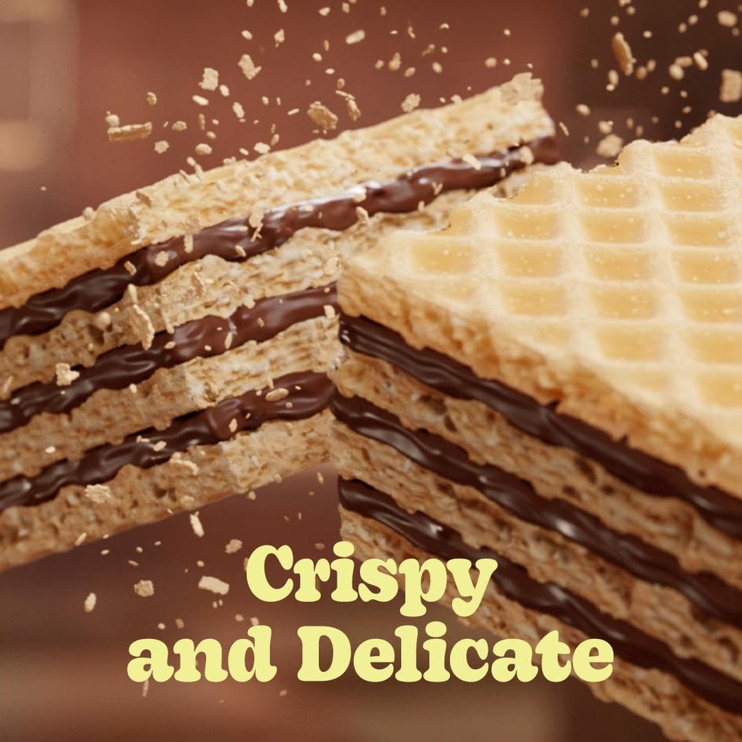 Bauducco Chocolate Wafers 9oz pack highlighting consistent flavor in every bite