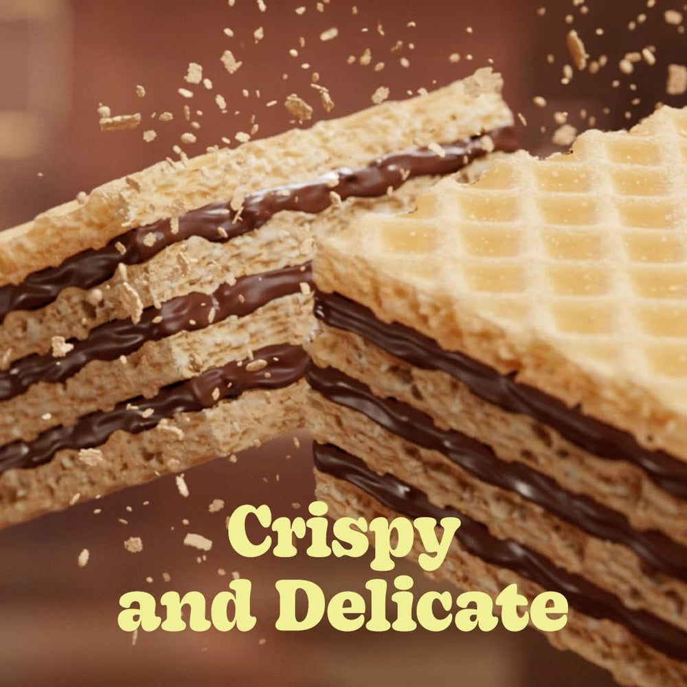 Bauducco Chocolate Wafers 9oz pack highlighting consistent flavor in every bite