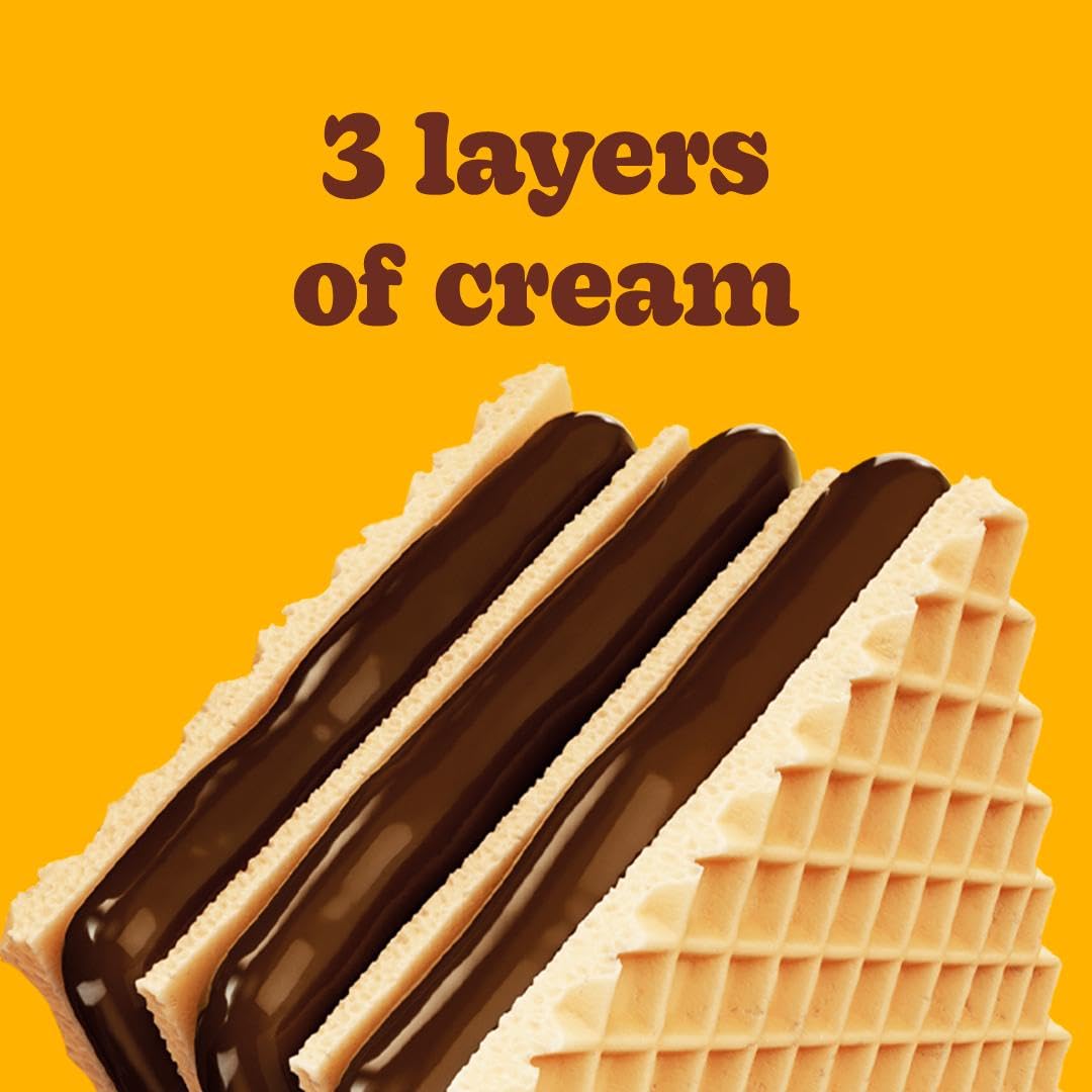 Bauducco Chocolate Wafers served with coffee for a satisfying afternoon treat