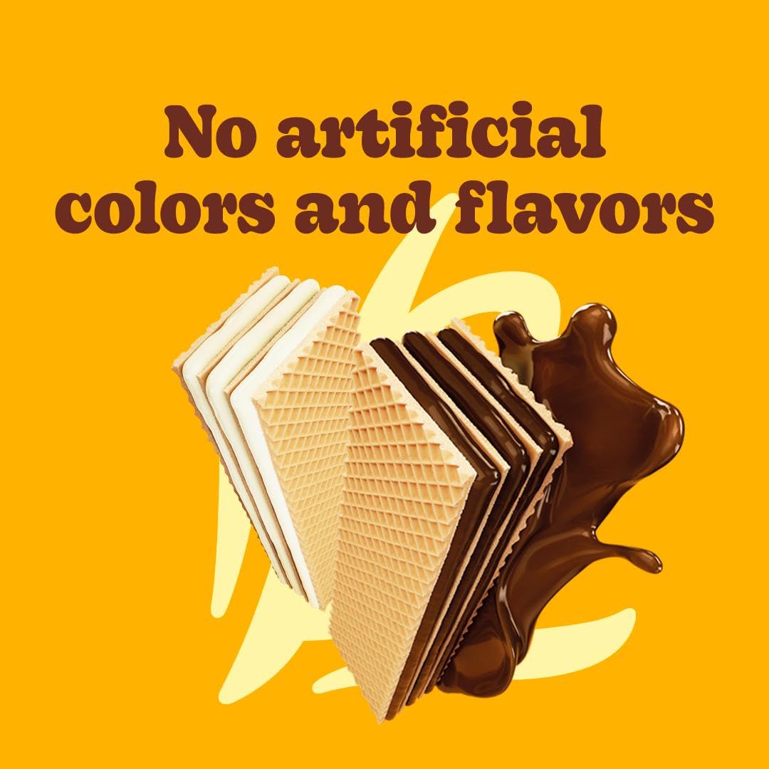 Bauducco no artificial colors wafer image highlighting natural ingredients.