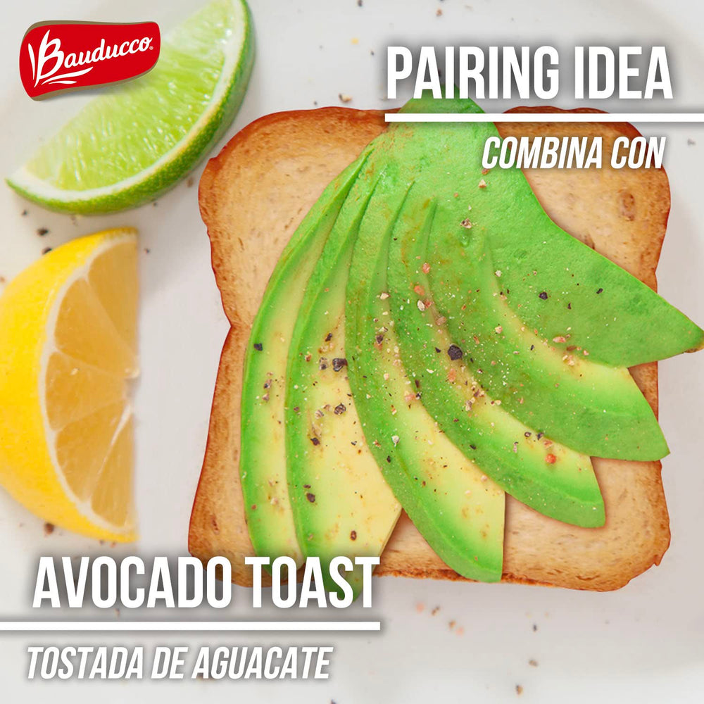 Bauducco Toast being used for a quick sandwich assembly, convenient choice.
