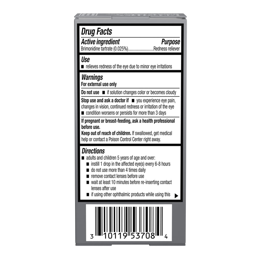 Pack of six Lumify eye drops front view for multi-pack convenience.
