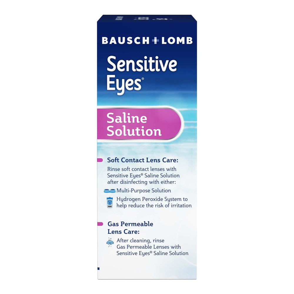 Bausch + Lomb Sensitive Eyes bottle cap close-up emphasizing secure packaging
