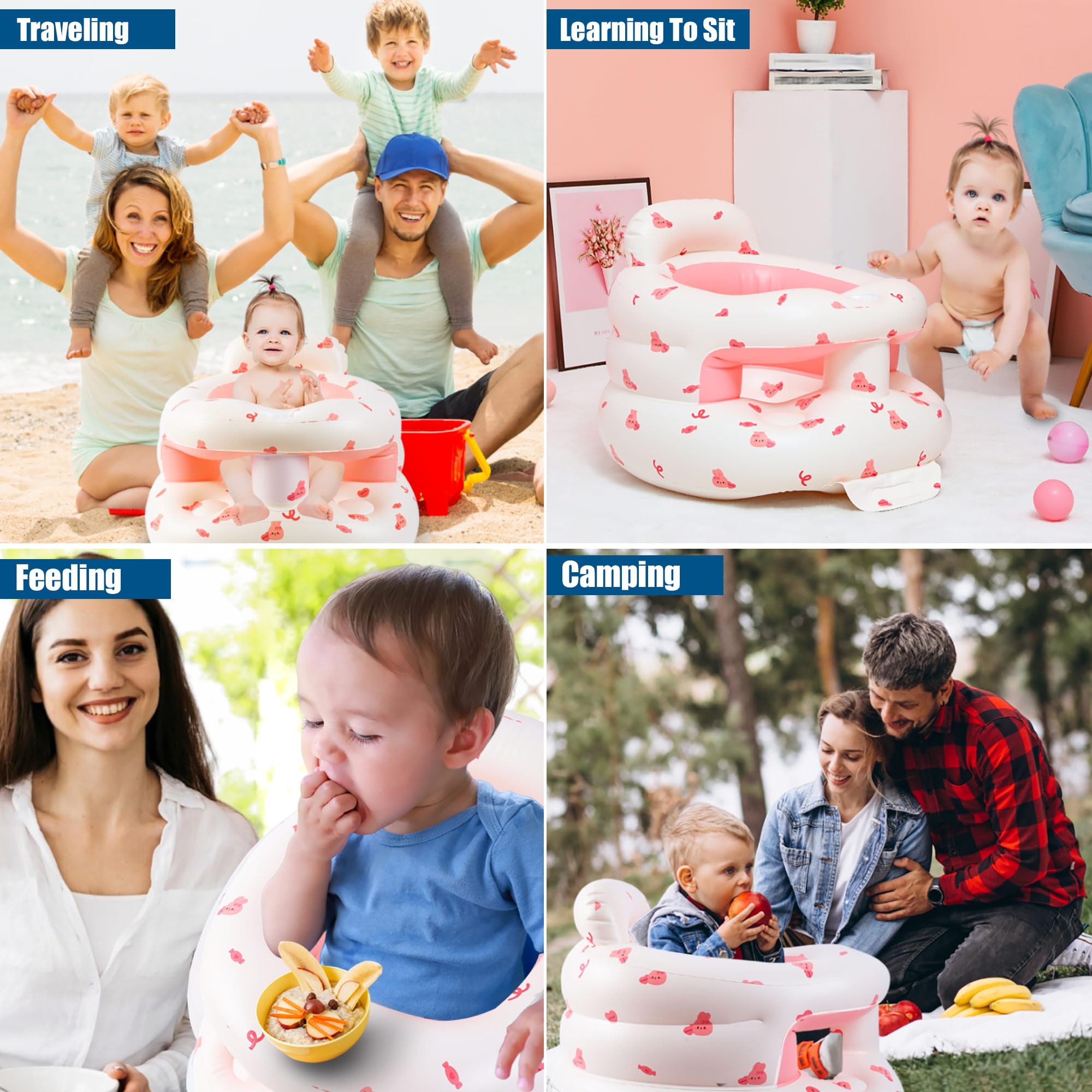 Bavbiiy multifunctional seating supports learning, feeding, and play at home