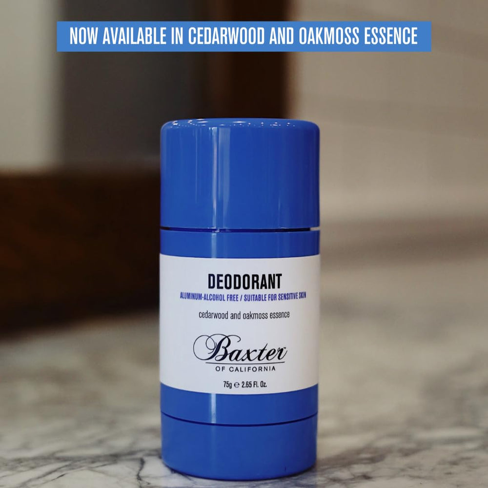 Baxter of California deodorant delivers smooth, non-staining application for everyday comfort.