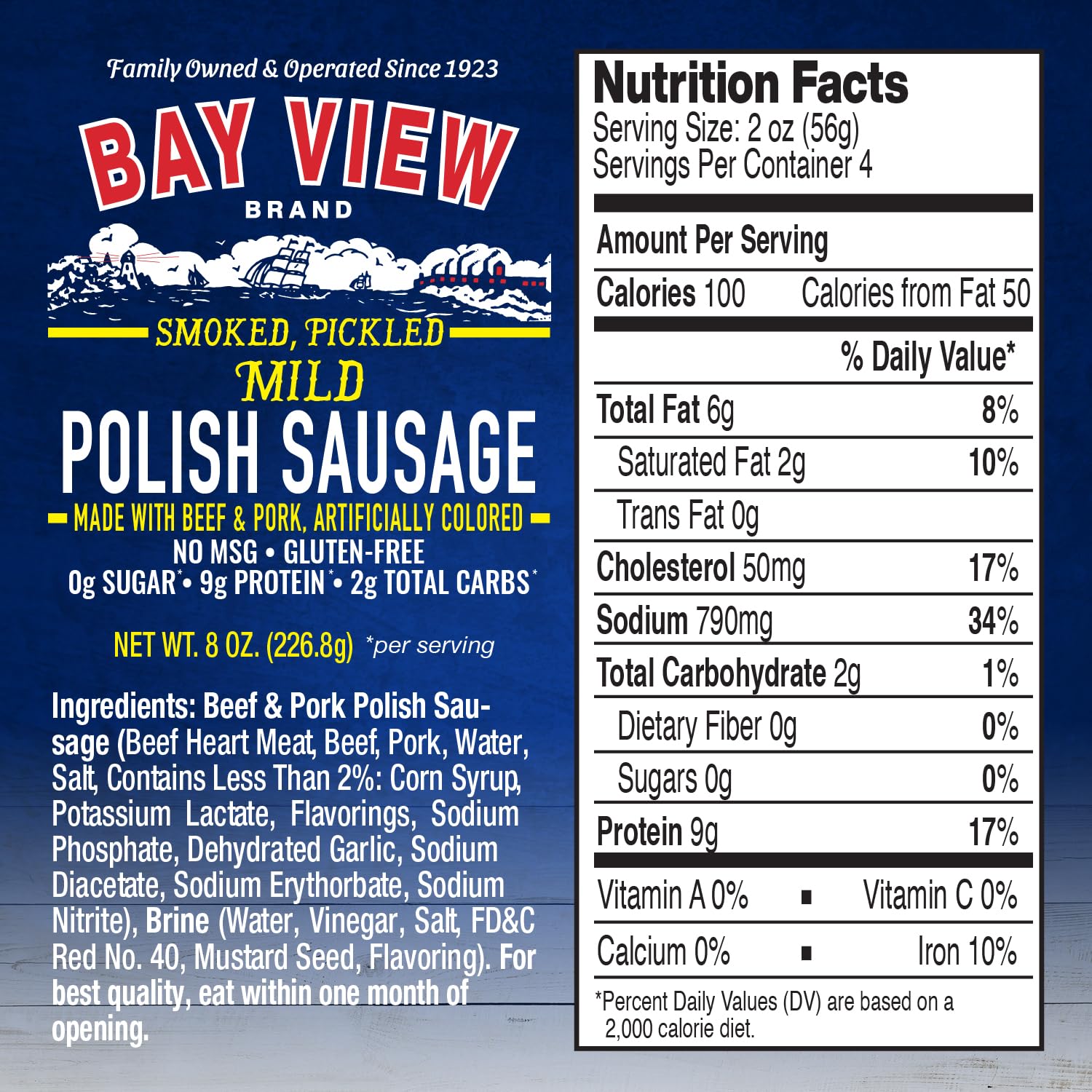 Bay View Brand no MSG gluten-free sausage ideal for party platters