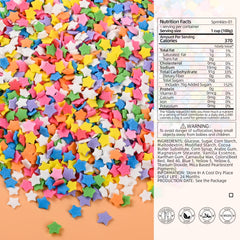 Bayep Rainbow Sprinkles on frosting adding vibrant color