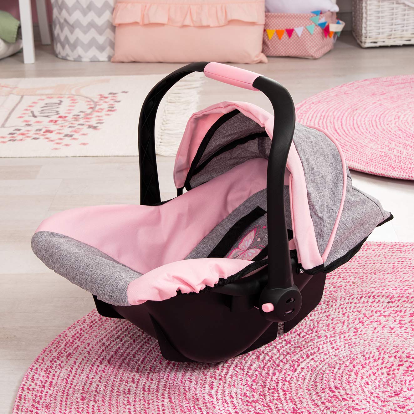 Built-in secure belt keeps doll safely in place during play