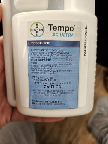 Bayer ENVU Tempo SC Ultra spray dispersion demonstrates even coverage.