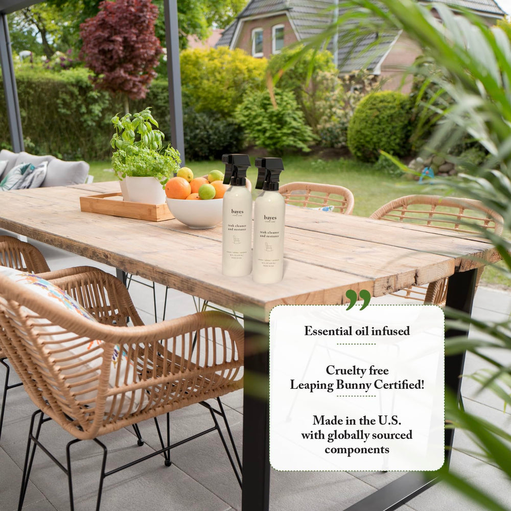 Bayes Teak Cleaner ideal for boats and yachts seeking moisture resistance.