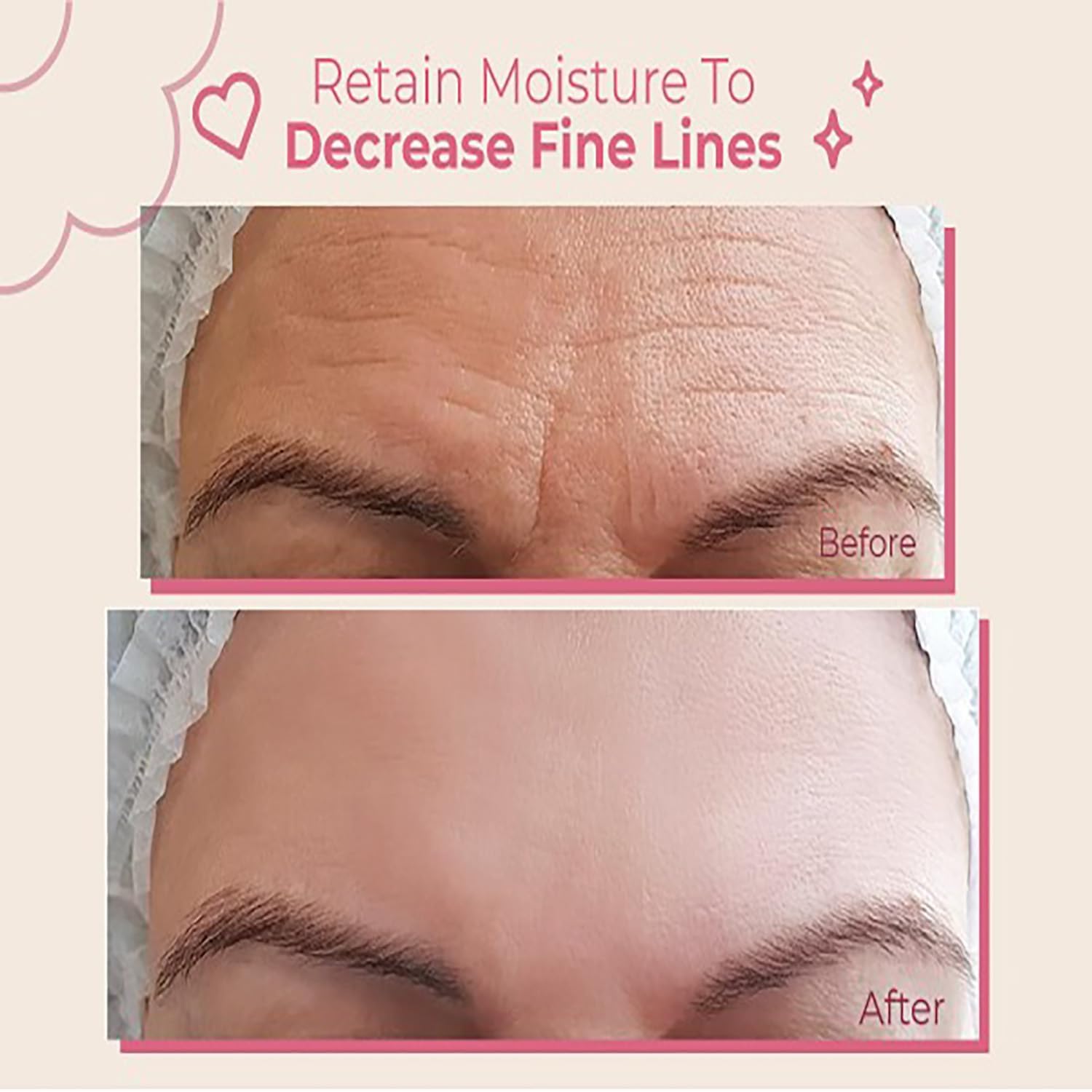 Closeup of Bayside forehead patches highlighting reusable, long-lasting material.