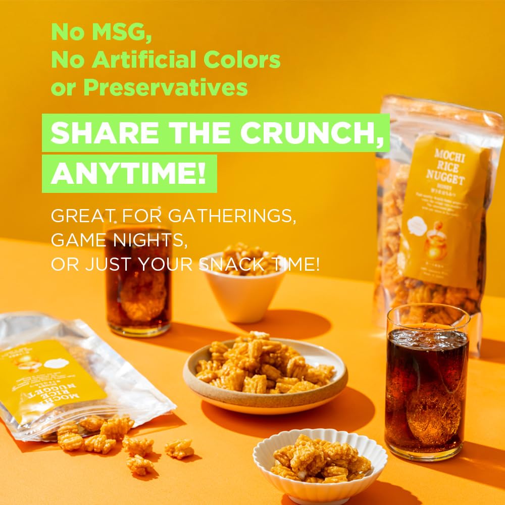 BAYU STORE Mochi Rice Nuggets crispy-crunch close-up showing authentic texture