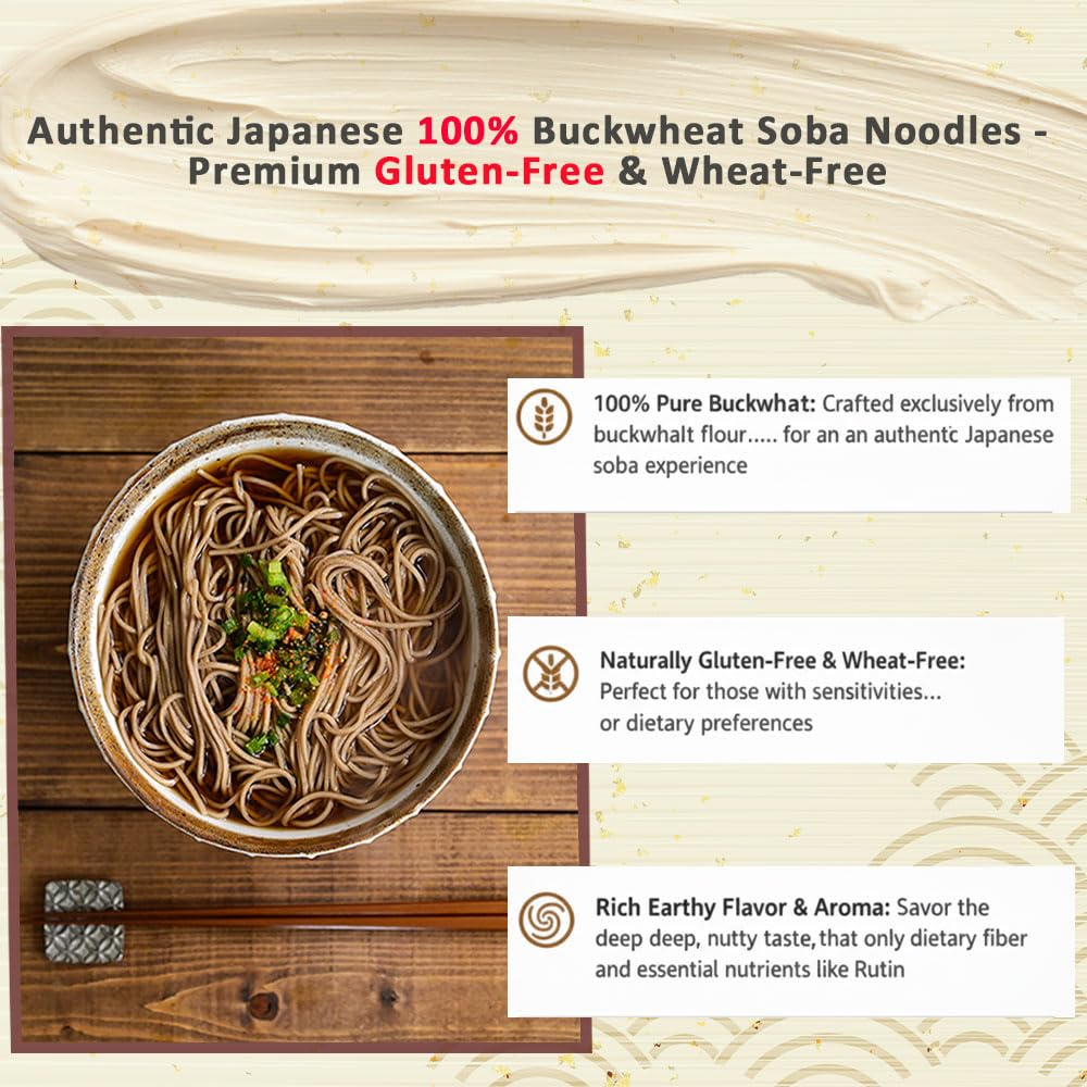 BAYU STORE soba close-up reveals nutty aroma and smooth texture.