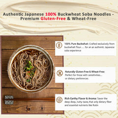 BAYU STORE soba close-up reveals nutty aroma and smooth texture.