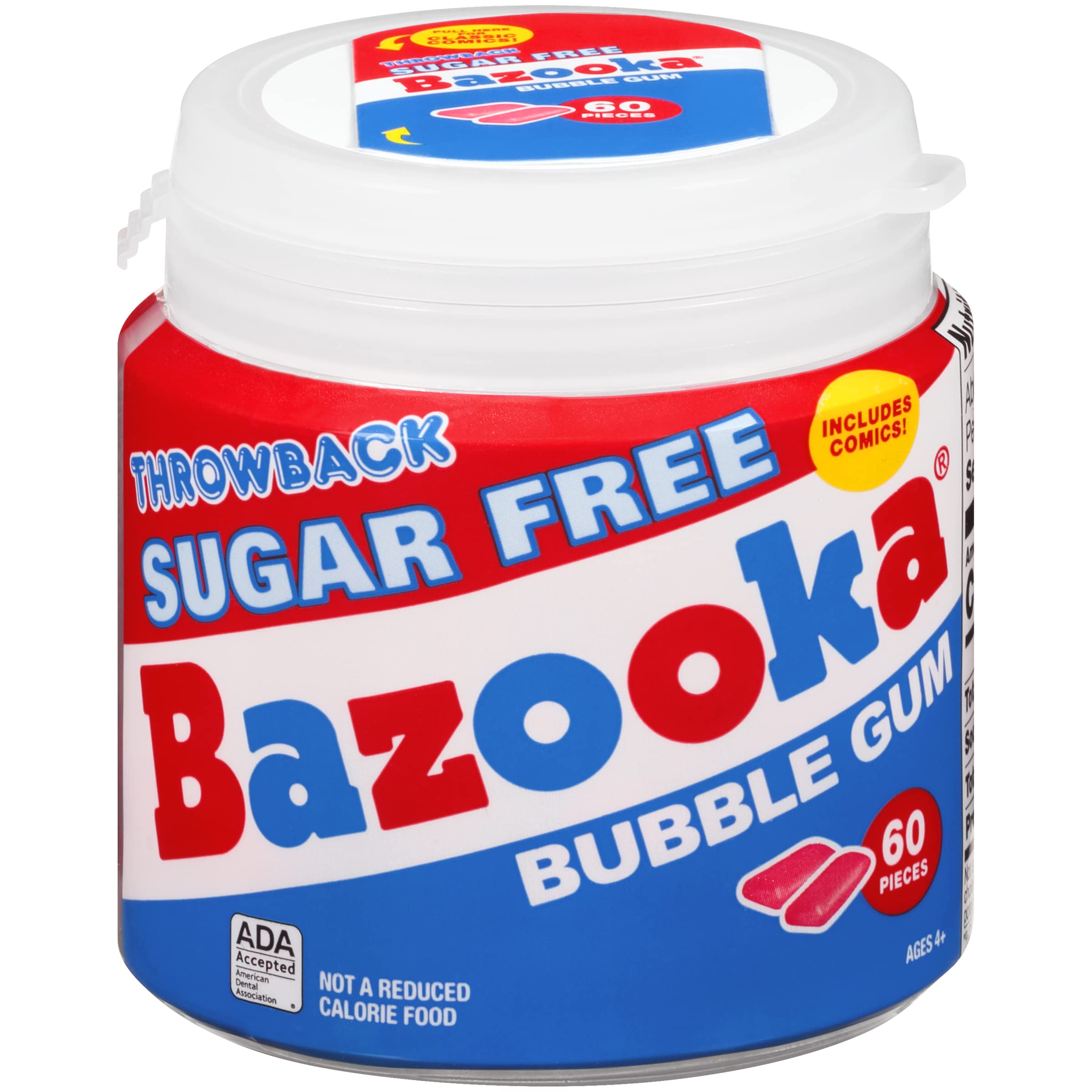 Retro Bazooka packaging with vintage comics and nostalgia.