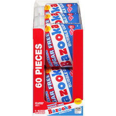Original Bazooka sugar-free bubble gum flavor in convenient to-go cups.