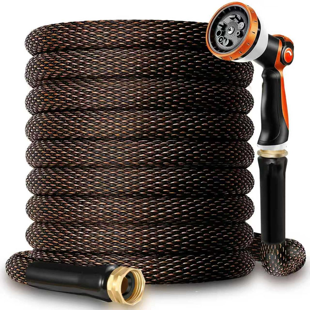 BazeSync garden hose 100 ft enables versatile watering with steady high-pressure flow.