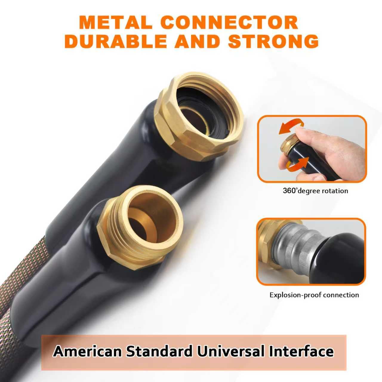 BazeSync hose delivers 600 PSI performance for powerful cleaning and gardening tasks.