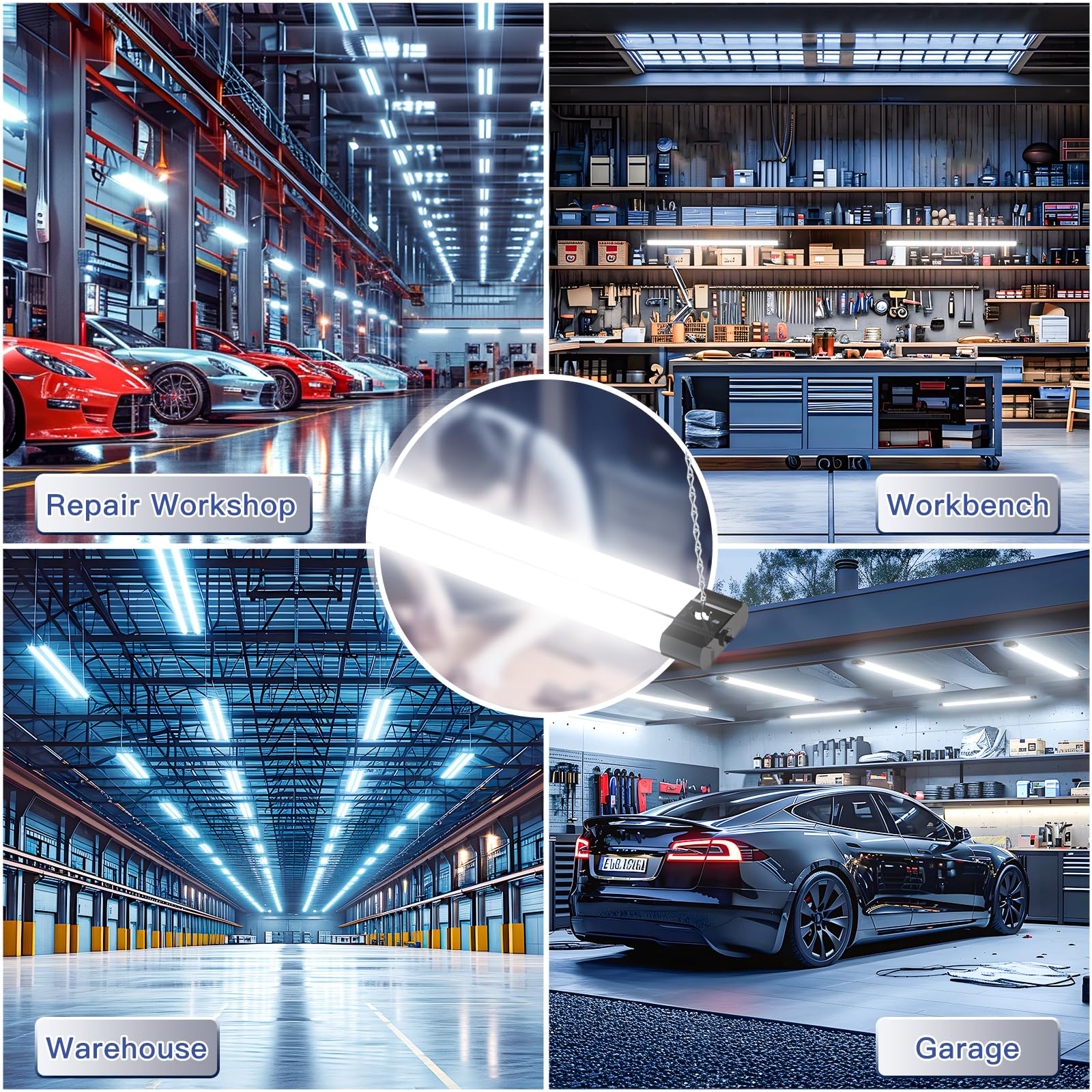 BBOUNDER wide application in garages and basements for utility lighting