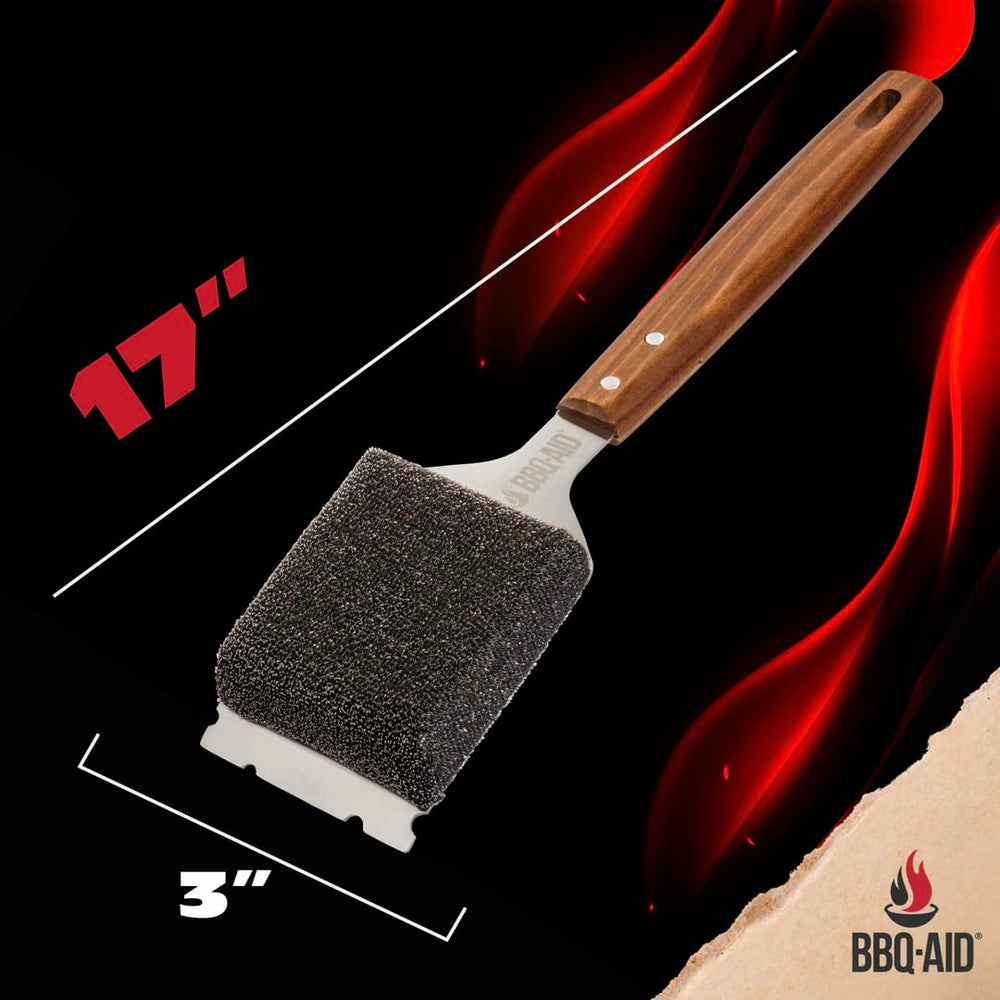 BBQ-AID ester-polyurethane blend with stainless steel components.